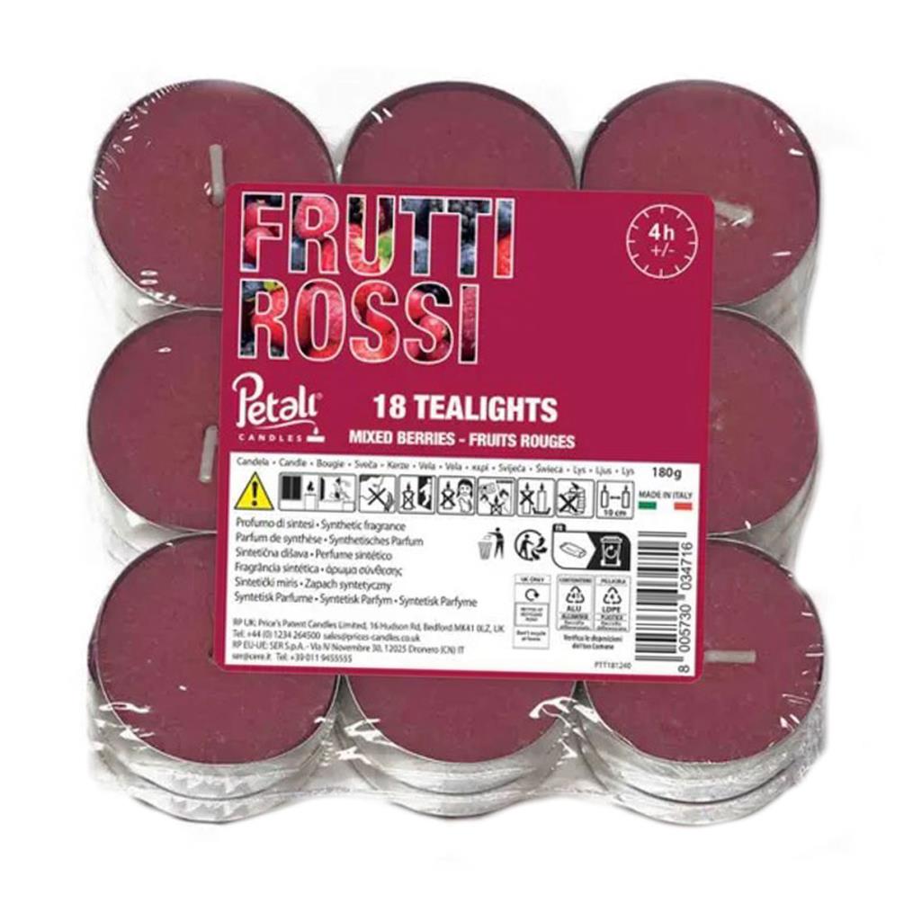 Petali Mixed Berries Tealights (Pack of 18) £2.09